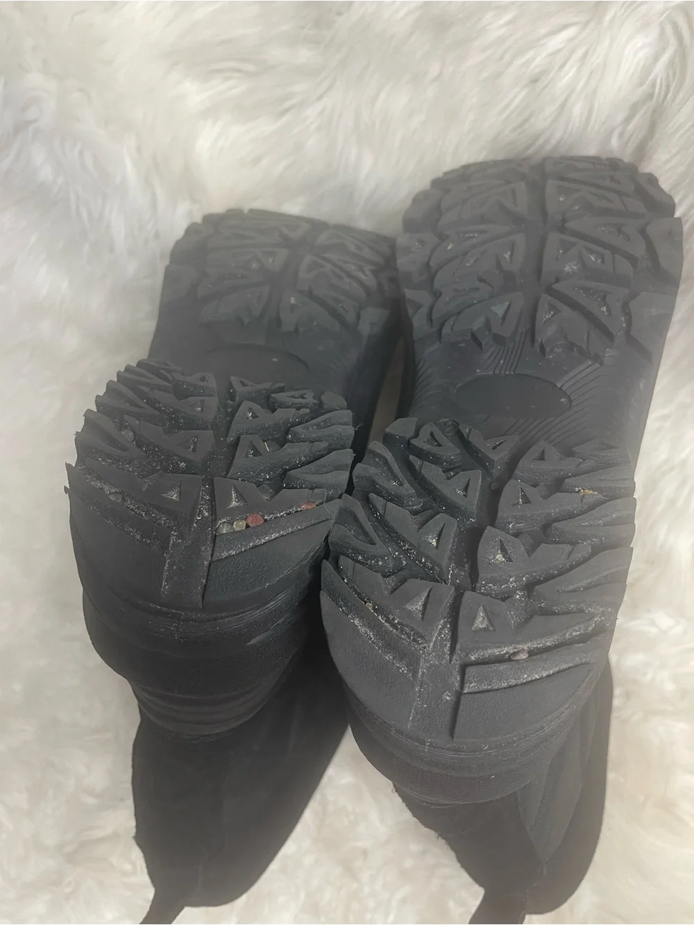 Totes amen Black leather,Textile & Rubber Waterproof Lace-Up Boots SZ12M
